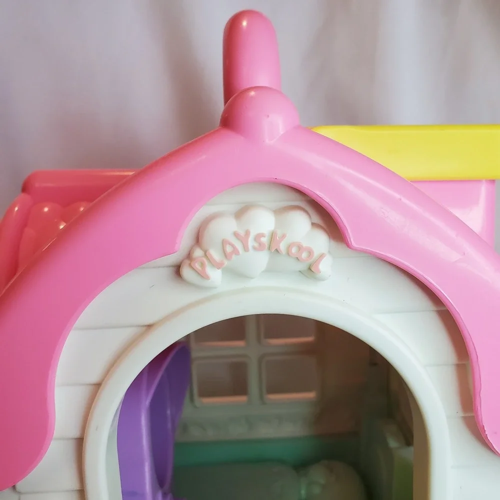 Rare Playskool‎ 1990 Lil Dollhouse Vintage Pink Purple